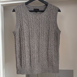 Current Air Los Angeles Cable Knit Sleeveless Sweater